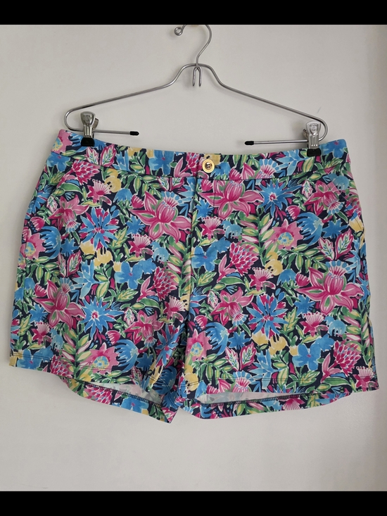 Dear Scarlett Pants - Tropical Floral Shorts in Pink, Blue & Green L or M Available
